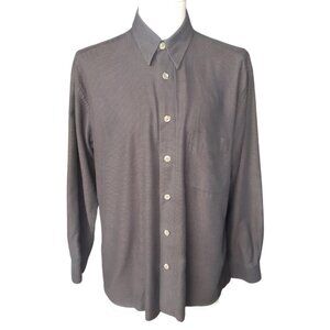 Klauss Boehler Kollektion SZ M Brown & Tan Woven Check Men's Button Up Shirt